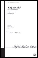 Sing Hallelu Two-Part choral sheet music cover Thumbnail